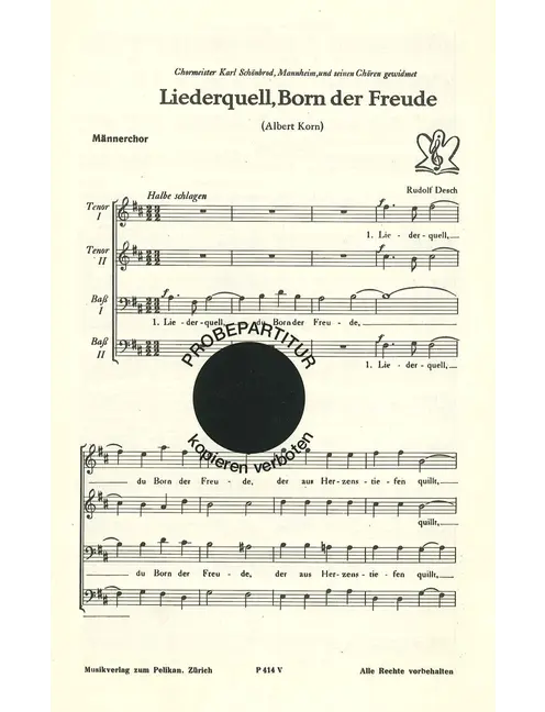 Liederquell Born der Freude